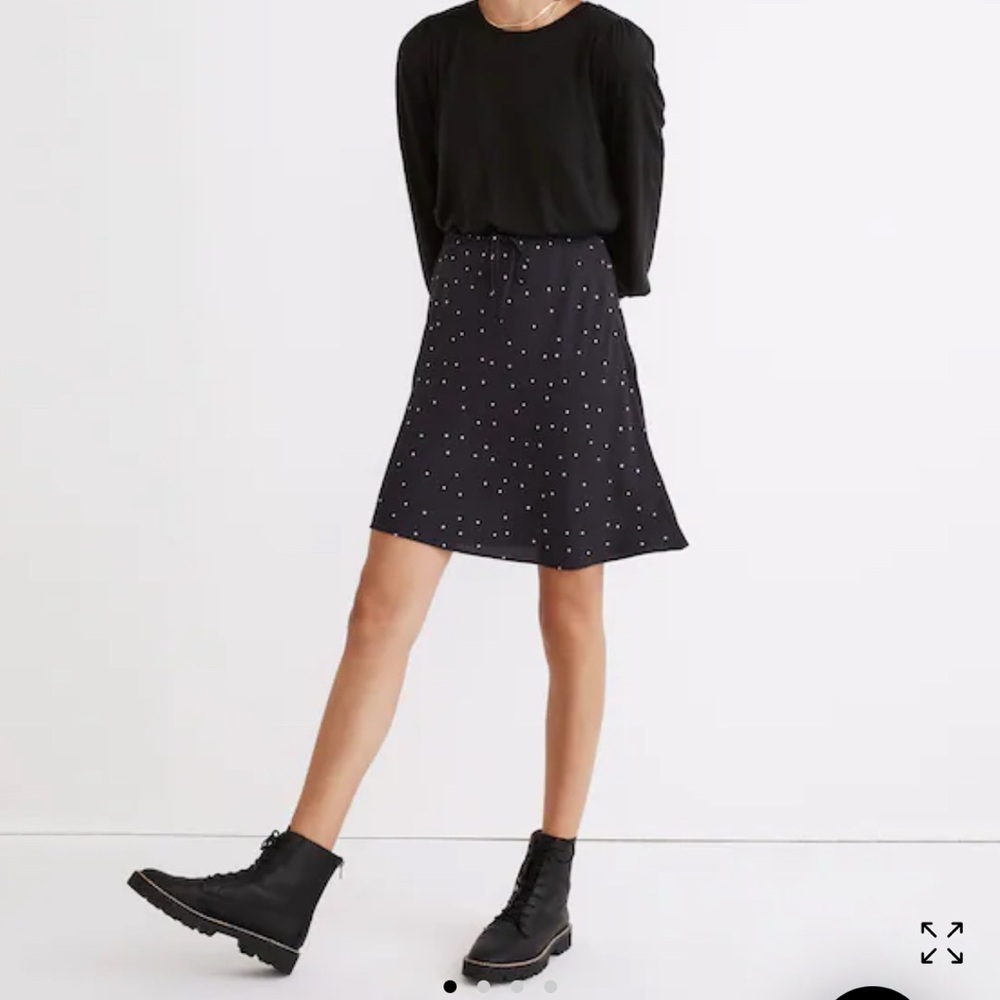 NWT Madewell Mini Slip Skirt in Night Stars